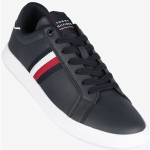 Tommy Hilfiger Corporate Leather Cup Stripes Sneakers in pelle da uomo Sneakers Basse uomo Blu taglia 41