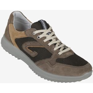 Grisport FIENO VESUVIO Sneakers in pelle da uomo Sneakers Basse uomo Beige taglia 46