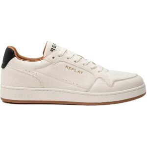 Replay Sneakers Bianche Uomo BIANCO/MARRONE 40