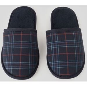 Intimissimi Pantofola Fantasia Tartan Blu/Marrone Uomo Blu Taglia TU