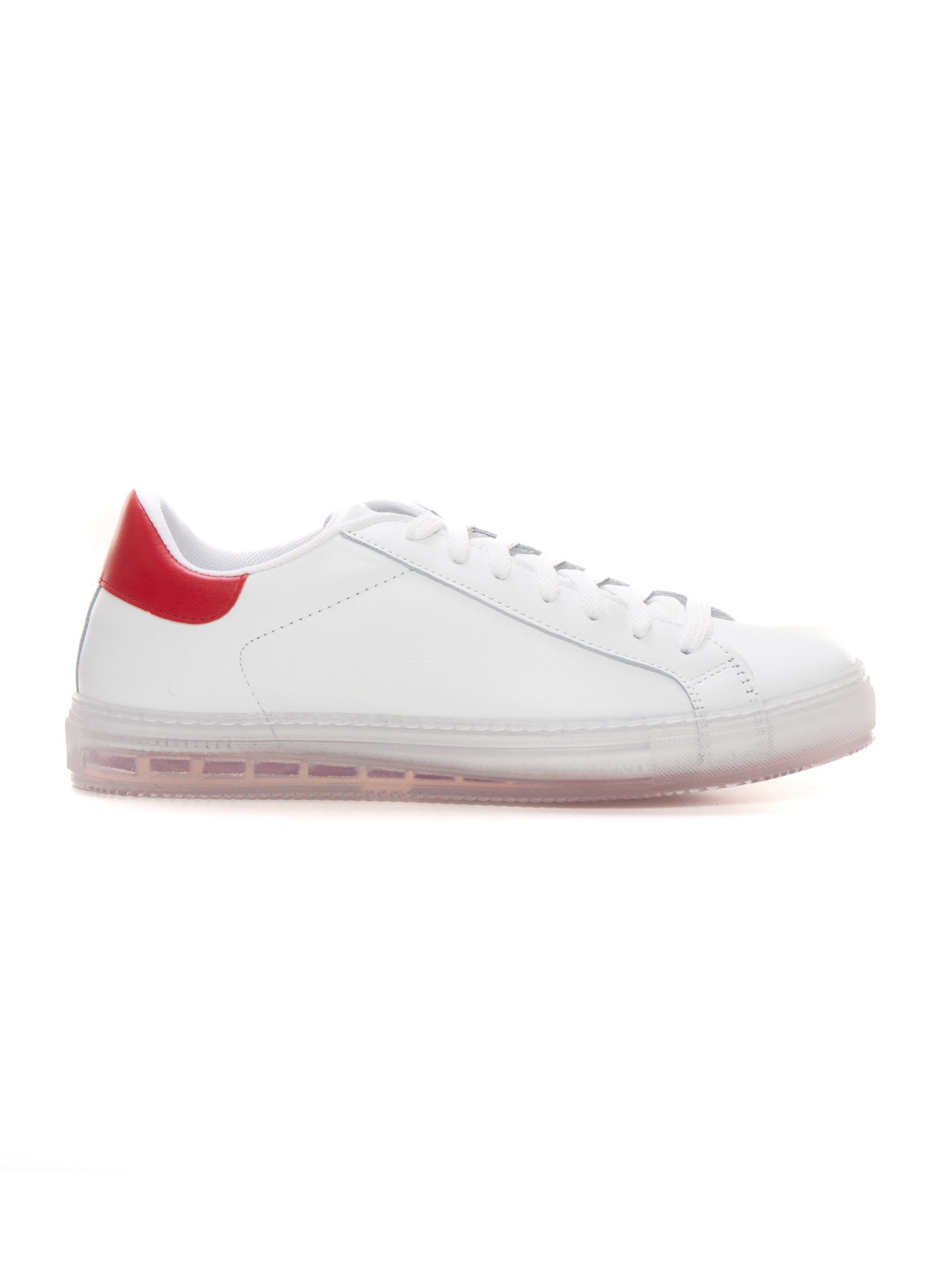 Kiton Sneakers con lacci Bianco-rosso Uomo 9