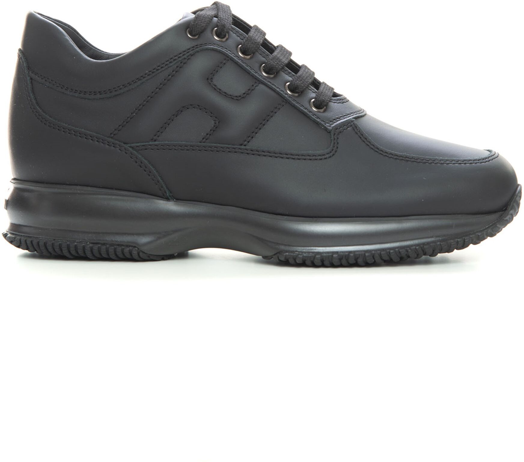 Hogan Sneakers in pelle con lacci Interactive Nero Uomo 8