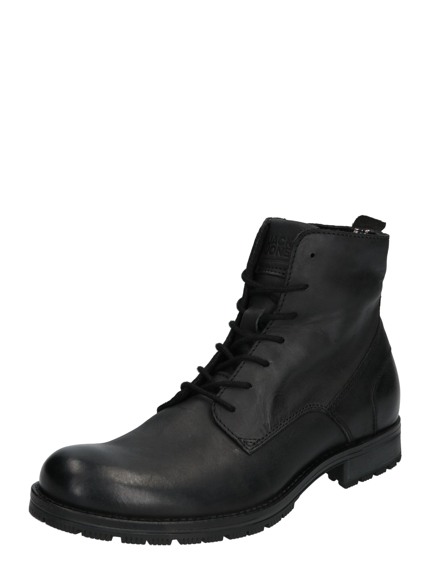 JACK & JONES Boots stringati 'Orca' Nero