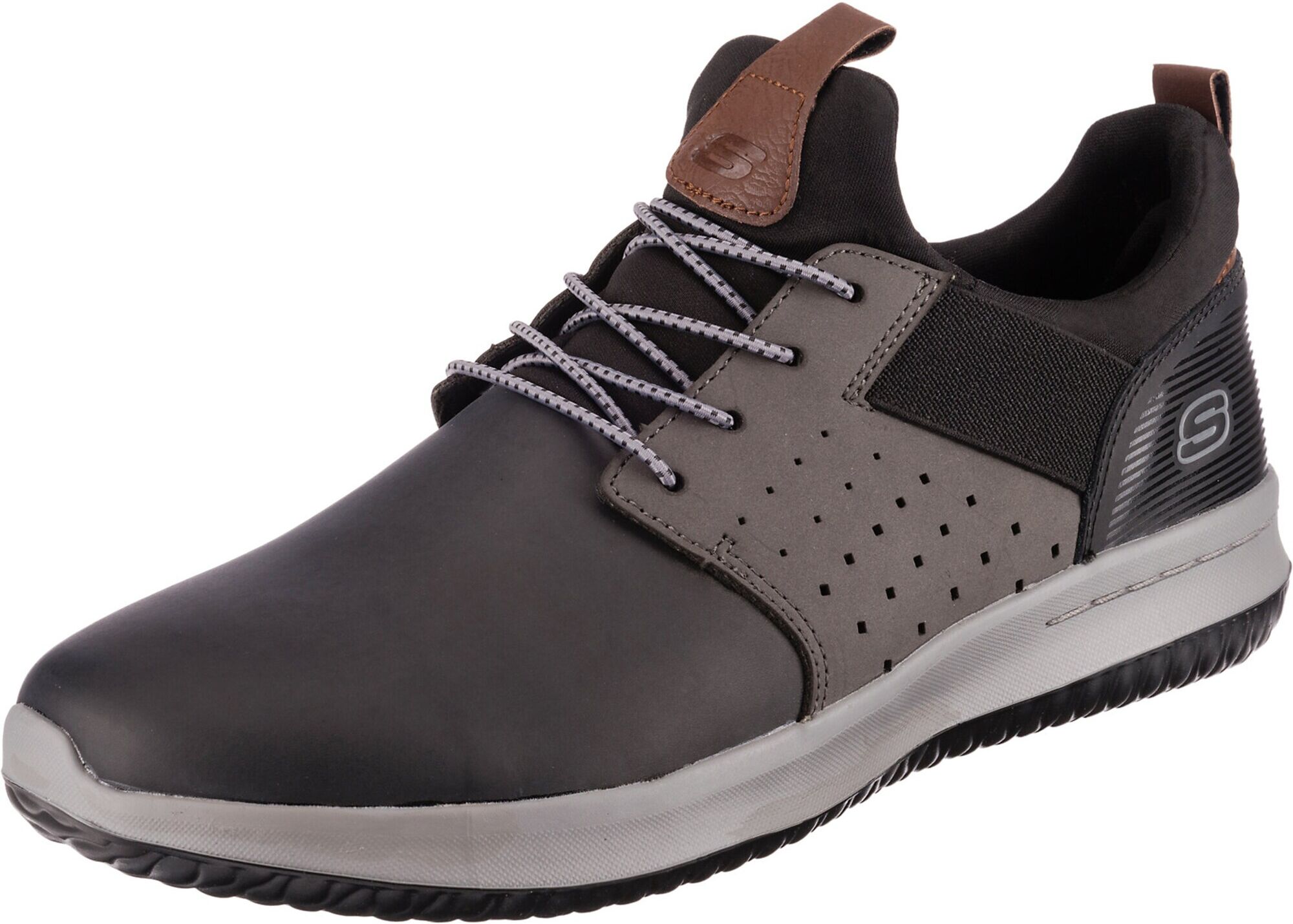 SKECHERS Scarpa stringata 'Delson Axton' Grigio