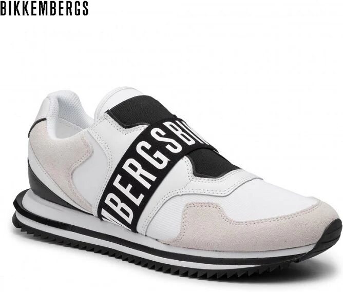 BIKKEMBERGS Scarpe Uomo Art B4bkm0053 White Black Colore Foto Misura A Scelta WHITE BLACK 43