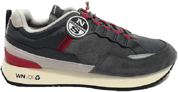 North Sails Scarpe Uomo Art. North S Winch Punch DK-GRAY-RED