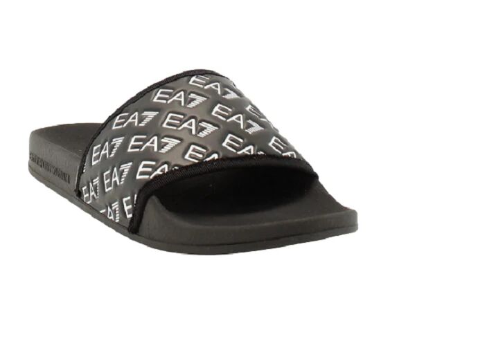 EA7 Ciabatte Uomo Art Xcp010 Xk340 FULL BLACK+WHITE