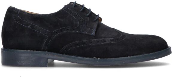 NEROFUMO Stringata uomo blu in suede BLU 46