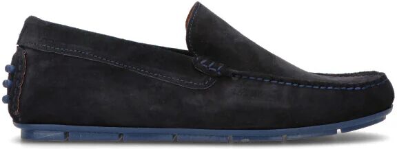 MEZZETINTE Mocassino uomo blu in suede BLU 45