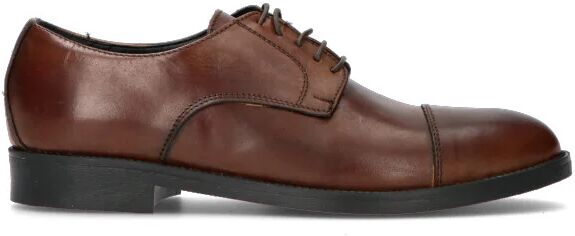 MADE IN ITALY Stringata uomo marrone in pelle MARRONE 41