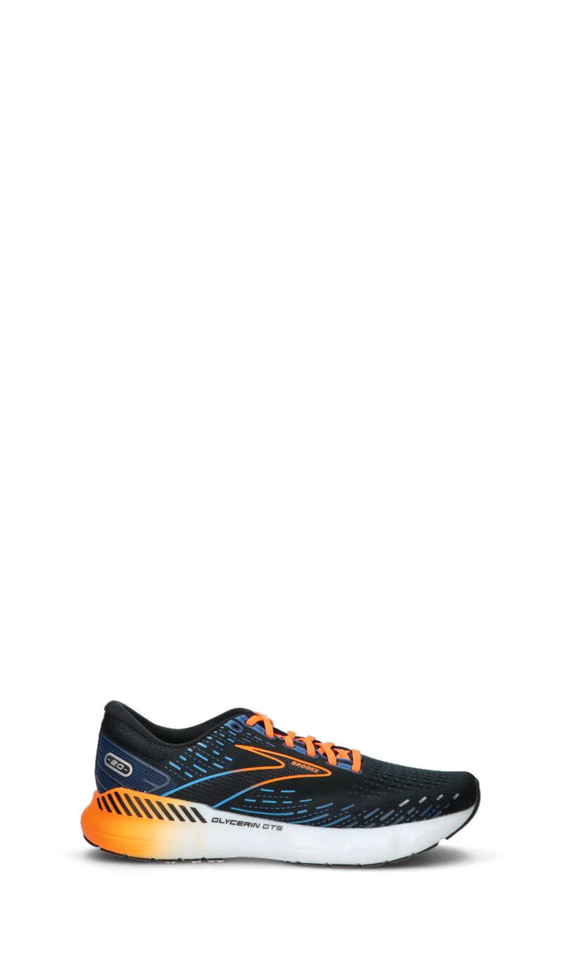 BROOKS Sneaker uomo nera/arancio/azzurra NERO 43