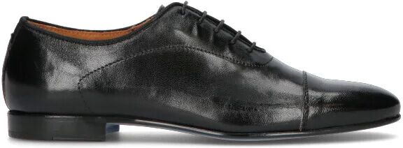 MEZZETINTE Stringata uomo nera in pelle NERO 40