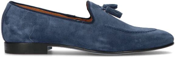 MEZZETINTE Mocassino uomo blu in suede BLU 42