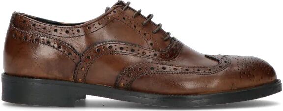 MADE IN ITALY Stringata uomo marrone in pelle MARRONE 40