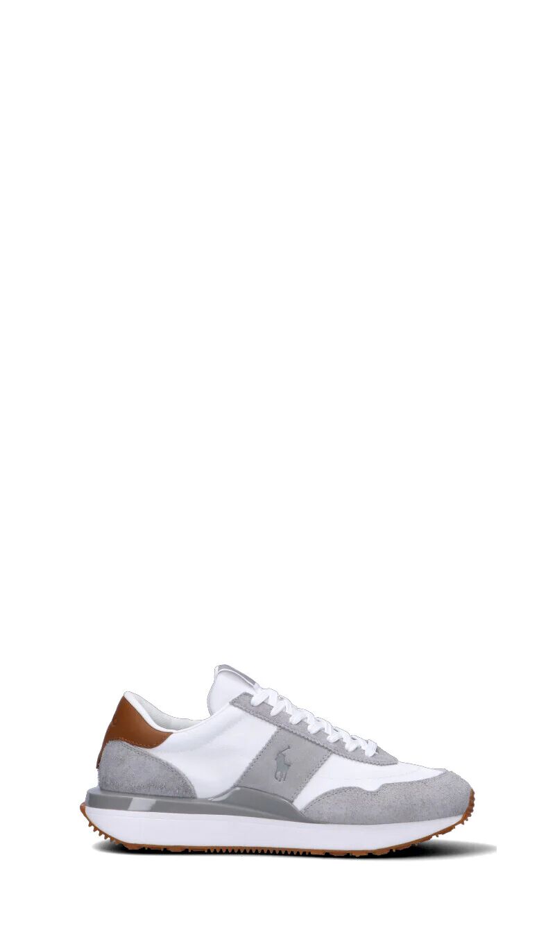 Ralph Lauren Sneaker uomo bianca/grigia chiara in pelle BIANCO 44