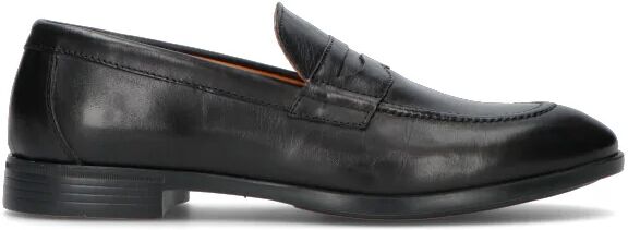 MEZZETINTE Mocassino uomo nero in pelle NERO 46