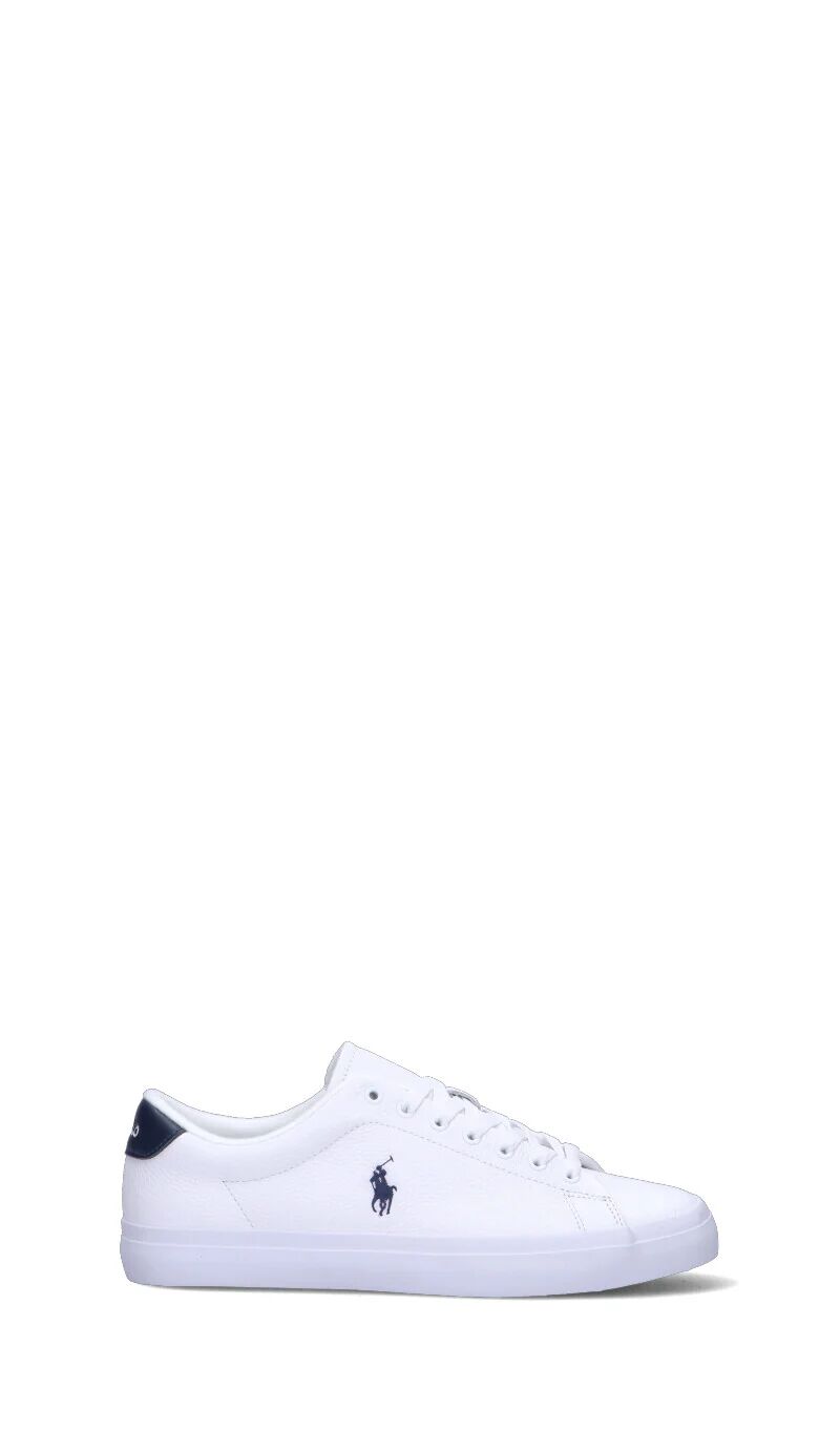 Ralph Lauren Sneaker uomo bianca/blu in pelle BIANCO 43