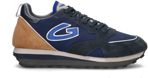 Alberto Guardiani Sneaker uomo blu/beige in pelle BLU 44