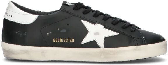 GOLDEN GOOSE SUPER-STAR CLASSIC Sneaker uomo nera in pelle NERO 41