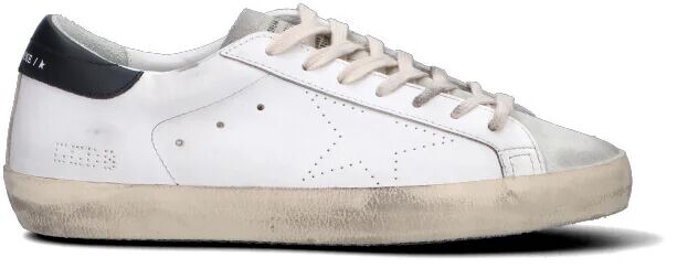 GOLDEN GOOSE SUPER-STAR SKATE Sneaker uomo bianca/nera in pelle BIANCO 46