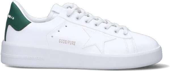 GOLDEN GOOSE PURE Sneaker uomo bianca/verde in pelle BIANCO 42