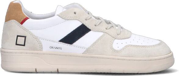 D.A.T.E. Sneaker uomo bianca in suede BIANCO 45