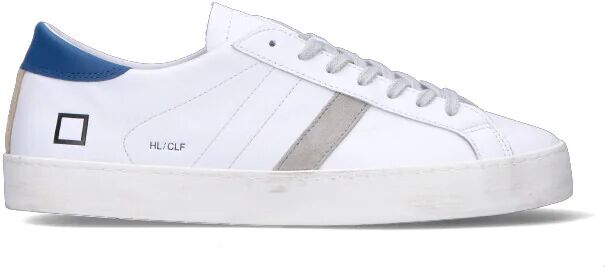 D.A.T.E. Sneaker uomo bianca/blu in pelle BIANCO 45