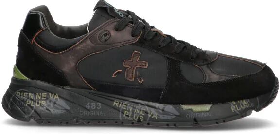 Premiata Sneaker uomo nera/grigia in pelle NERO 41