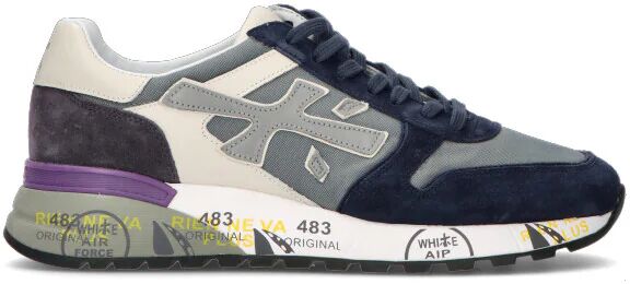 Premiata Sneaker uomo grigia/blu in suede GRIGIO 45