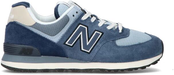 New Balance Sneaker uomo azzurra/blu in suede 44