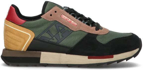 NAPAPIJIRI Sneaker uomo verde/nera in pelle VERDE 44