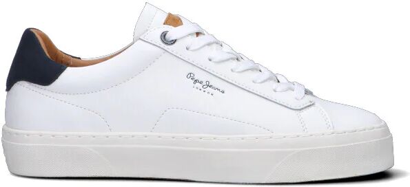 Pepe Jeans Sneaker uomo bianca/blu in pelle BIANCO 43