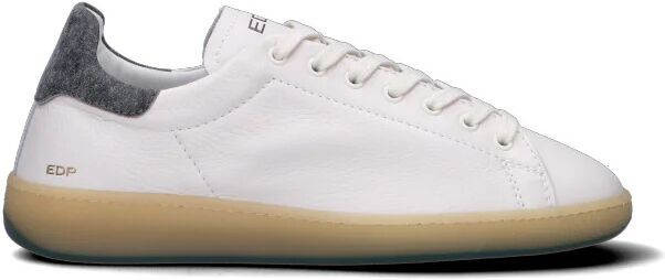 ED PARRISH Sneaker uomo bianca/marrone in pelle BIANCO 42