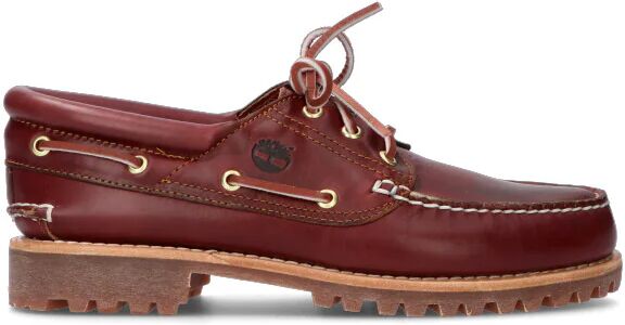 Timberland Scarpa barca uomo marrone in pelle ROSSO 44