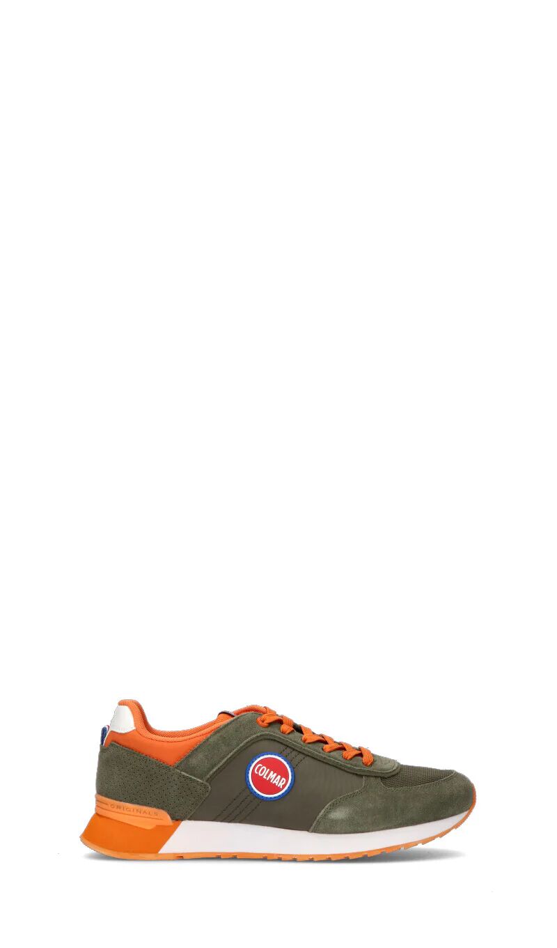 Colmar Sneaker uomo verde militare/arancio in pelle MILITARE 43