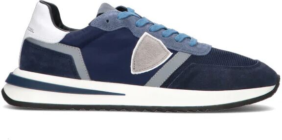 PHILIPPE MODEL Sneaker uomo blu in suede BLU 42