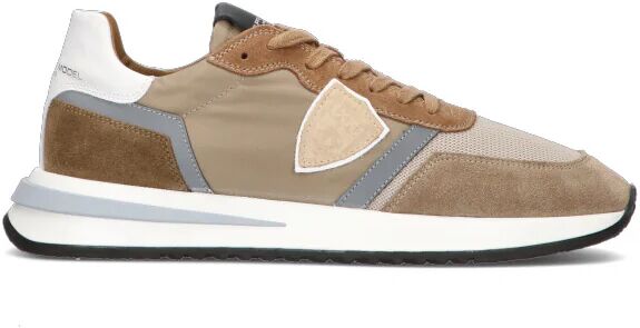 PHILIPPE MODEL Sneaker uomo beige/marrone in pelle TAUPE 42