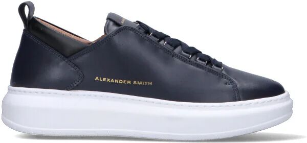 ALEXANDER SMITH Sneaker uomo blu in pelle 43