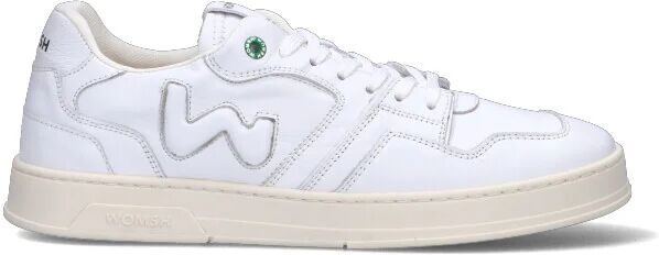 WOMSH Sneaker uomo bianca in pelle BIANCO 46