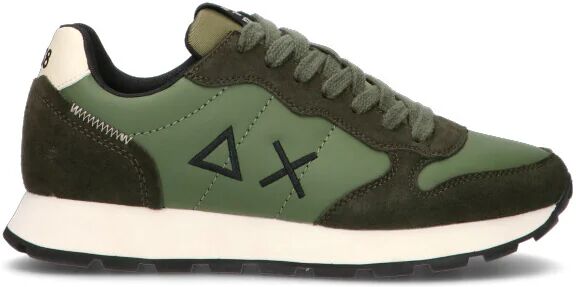 SUN68 Sneaker uomo verde militare in pelle 44