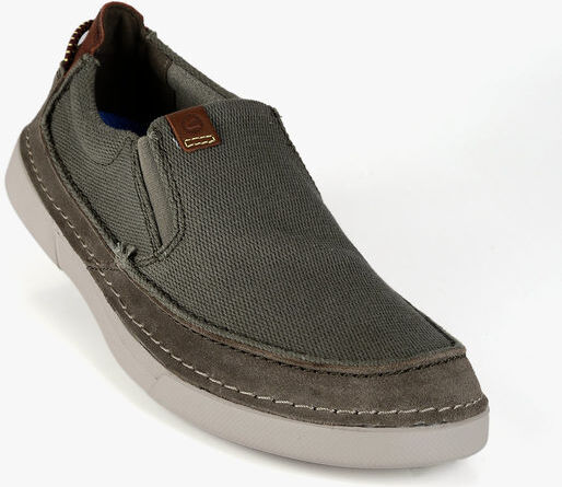 Clarks Gerels Step Scarpe a mocassino da uomo Mocassini uomo Verde taglia 41.5