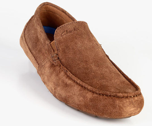 Clarks Markman Plain Mocassini uomo in pelle scamosciata Mocassini uomo Marrone taglia 41