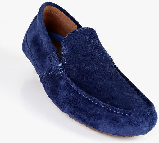 Clarks Markman Plain Mocassini uomo in pelle scamosciata Mocassini uomo Blu taglia 42