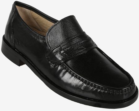 le comodone Mocassini in pelle da uomo comfort Mocassini uomo Nero taglia 42