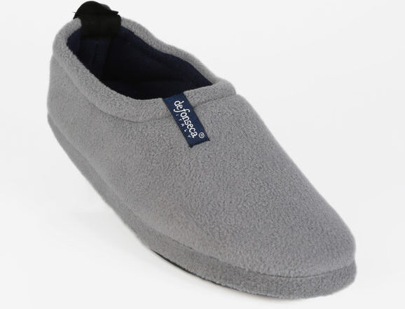 De Fonseca Pantofole chiuse da uomo in pile Pantofole uomo Grigio taglia 46/47