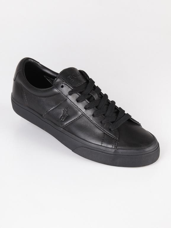 Ralph Lauren Sayer Sneakers basse in pelle nero Sneakers Basse uomo Nero taglia 40