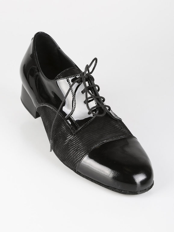 Top Dance Shoes Scarpe da ballo da uomo in vernice Classiche uomo Nero taglia 44