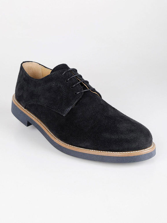 Full Steam Scarpe stringate in pelle scamosciata Francesine uomo Blu taglia 41