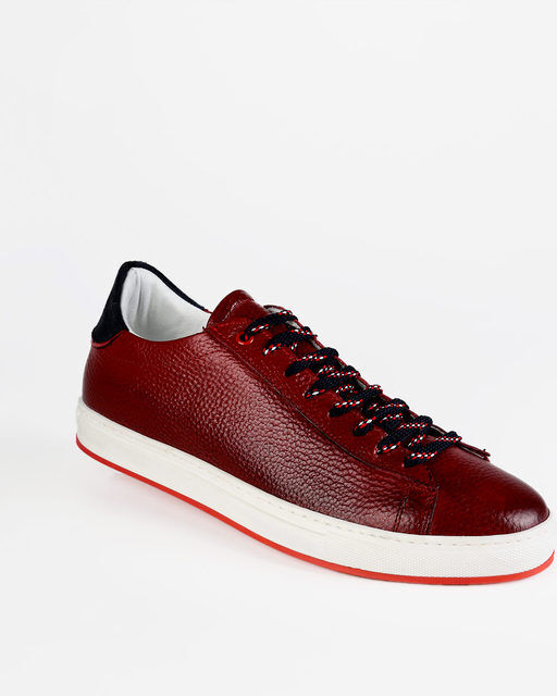 Freetime Sneakers basse in pelle da uomo Sneakers Basse uomo Rosso taglia 44