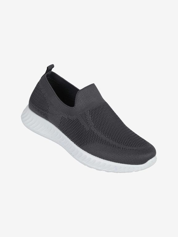 Jomix Sneakers da uomo slip on in maglia Slip On uomo Grigio taglia 42